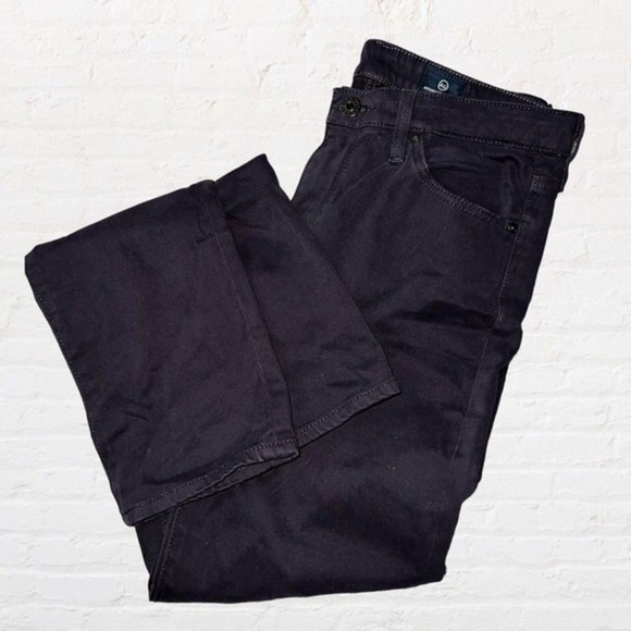 AG Adriano Goldschmied The Prima Mid‎ Rise Cigarette Jeans Dark Purple Size 26 - Picture 9 of 11